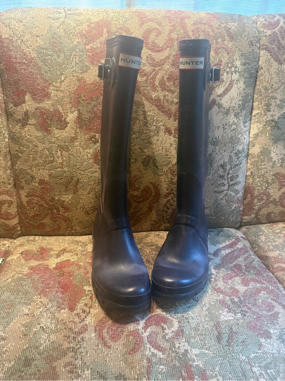 Hunter Original Tall Back Adjustable Rain Boots